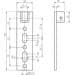 Rademacher 4010-05 RolloTube Antriebslager für Fertigkasten, höhenverstellbar, 10mm (94401005)
