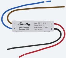 Shelly 1-Channel Decoupler 230V 1-Kanal-Entkoppler, Unterputz, 230V