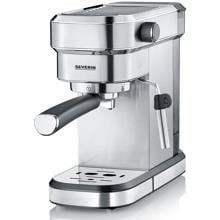 Severin KA 5994 Espressomaschine „Espresa“, 1350W, 15 bar, 1.1L,  Edelstahl-gebürstet / schwarz