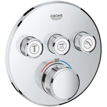 GROHE Grohtherm SmartControl Thermostat mit 3 Absperrventilen, EcoJoy, chrom (29121000)