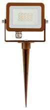 Beneito Faure SKY LED-Fluter, 10W 110° 3.000K IP65, corten