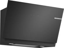 Bosch DWJ81AN60 Dunstabzugshaube, 80 cm breit, 438 m3/h, Umluft, Home Connect, TouchSelect, LED-Beleuchtung, Klarglas schwarz bedruckt