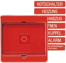 Jung 561GLRT Abdeckung mit Glasscheibe, LS 990, rot