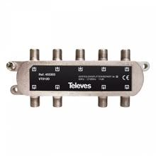 Televes VT812D 8-fach F-Verteiler, für CATV-Signale (453303)