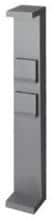 Brumberg Alor LED-Pollerleuchte, 230 V AC, 50 Hz, 6 W, 3000 K, IP65, rechteckig, graphit struktur