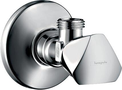 hansgrohe Eckventil E Abgang G 3/8, Sterngriff, Messing, Chrom, (13902000)