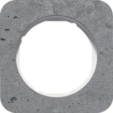 Berker 10112379 Rahmen, 1fach, R.1, Beton grau/polarweiß glänzend