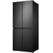 Hisense RQ563N4SF2 Multi Door Side-by-Side, 79,4cm breit, 454l, Total No Frost, Multi Air Flow, Super Cool, premium black inox