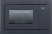 Smeg FMI120G Einbaumikrowelle, 59,5 cm breit, 20 L, 5 Leistungsstufen, 3 Automatikprogramme, neptune grey