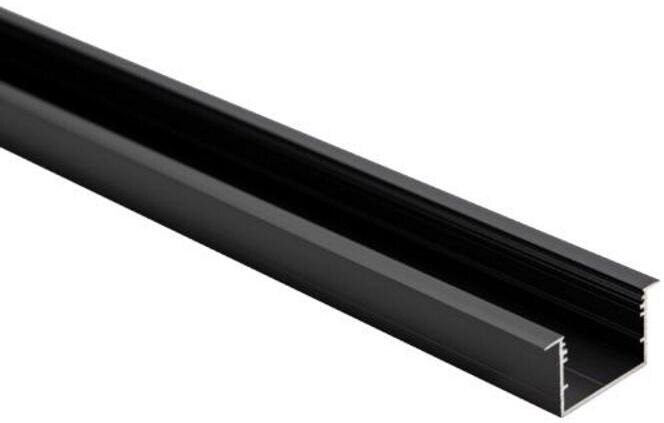 Brumberg P40-30 LED-Einbauprofil, LxBxH: 2000x44,4x24mm, Aluminium, schwarz eloxiert (53759080)