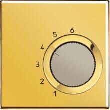 Raumtemperaturregler "Wechsler", Gold 24 Karat, LS 990, Jung TRLS246GGO