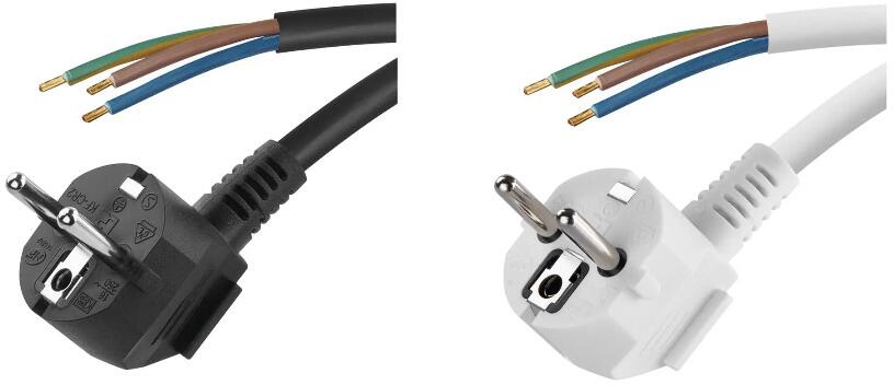 EMOS Bügeleisen-Anschlussleitung 3 M – Schwarz, 3x1,5 Mm – H05VV-F 3G Kunststoffkabel – Ersatzkabel Für Bügeleisen