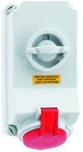 Bals CEE-Steckdose, 32A, 400V, 6h, 5-polig, IP44, abschaltbar, rot (16043)