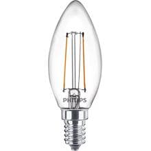 Philips LED Lampe in Kerzenform, 2W, E14, 250lm, 2700K, klar (929001238341)