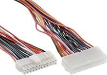 InLine Strom Verlängerung intern, 24pol ATX Buchse auf 20+4pol Stecker, 0,45m (26629A)
