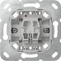 Gira 383600 Einsatz Tastschalter 10 AX 250 V~ Universal-Aus-Wechselschalter ohne Befestigungskrallen