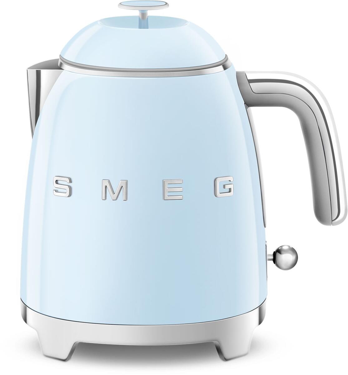Smeg KLF05PBEU 50"s Style Mini-Wasserkocher, 1400W, 0,8L, Pastellblau