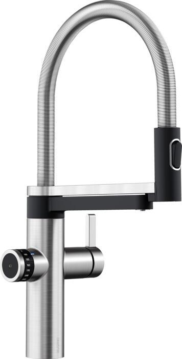 Blanco drink.filter EVOL-S Pro Einhebelmischer, Hochdruck, PVD Steel (526311)