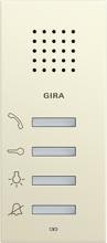 Gira 125001 Wohnungsstation AP, Türkommunikations-Systeme, Cremeweiß