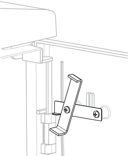 Elsta Türaufhalter, Türfeststeller für Schrank-Serie A6xx, 1350mm, grau (10030939)