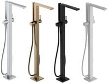 hansgrohe Tecturis E Einhebel-Wannenarmatur bodenstehend, Messing, 23,5 l/min