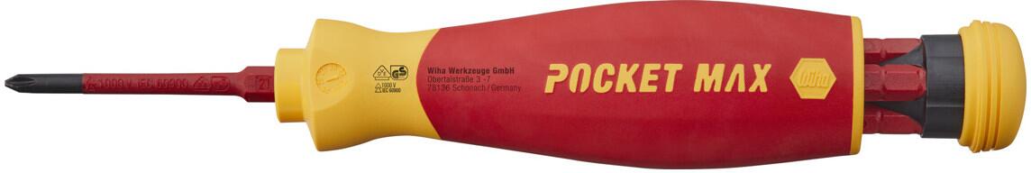 Wiha SB 2831-09040 PocketMax Schraubendreher mit Bit Magazin (45296)
