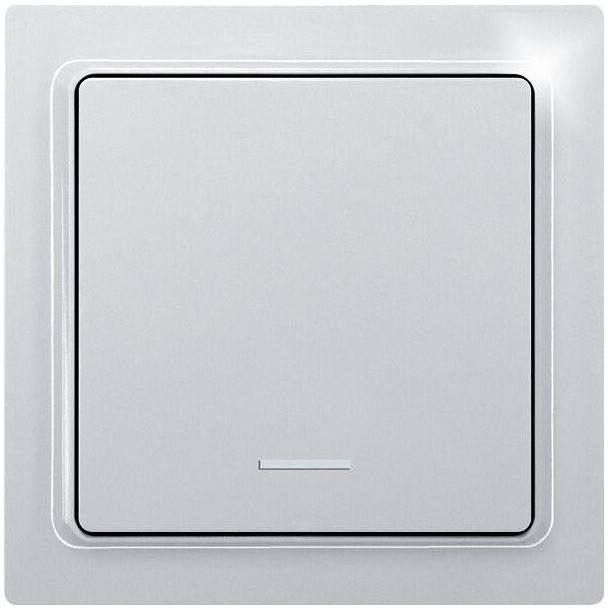 Eltako Wippe für Funktaster im E-Design55 ungraviert, polarweiß glänzend (30055911)
