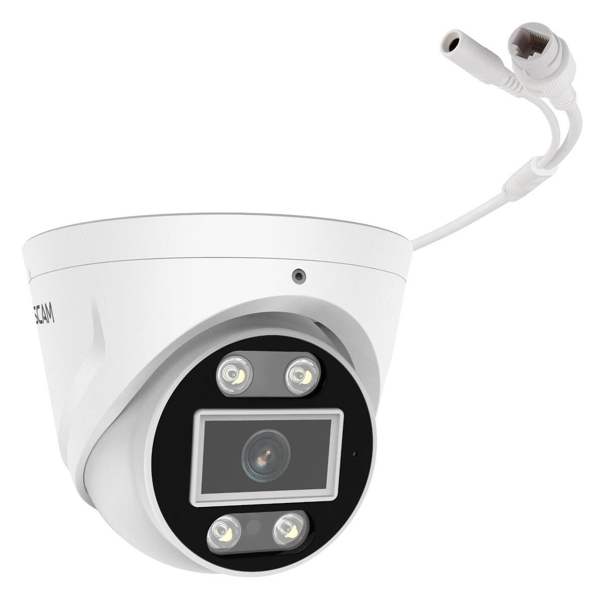 Foscam T8EP POE- Überwachungskamera, IP66, mit Scheinwerfer, mit  Alarmsirene Elektroshop Wagner
