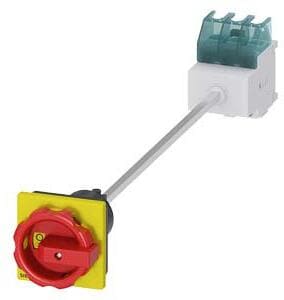 Siemens 3LD2213-0TK53 SENTRON, Lasttrennschalter 3LD, Not-Aus-Schalter, 3-polig, Iu: 32 A, Betriebsleistung / bei AC-23 A bei 400V: 11,5 kW, Bodenbefe