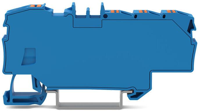 Wago Verteilerklemme mit Drücker, 1x6 mm² / 6x1,5 mm², blau ( 2206-8034)