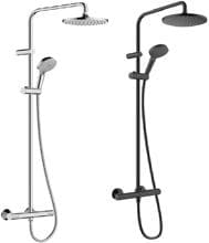 hansgrohe Vernis Blend Duschsystem 200 1 Strahlart, wassersparend, mit Thermostat, Kunststoff, 6,8 l/min, 205mm
