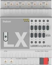 Theben LUXORliving D4 DALI Dimmaktor 4-fach DALI-Aktor LUXORliving, DALI-2, DIN-Schiene, Smart Home (4800300)