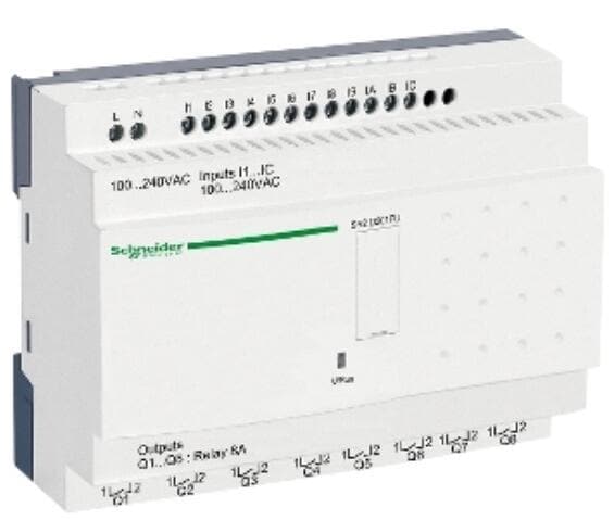 Schneider Electric SR2D201FU SPS-Steuerrelais, Zelio Logic, kompakte Ausführung, 20 E/A, 100 bis 240 VAC