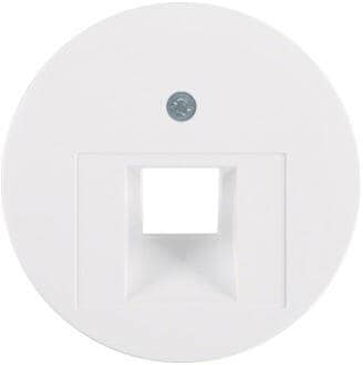 Berker 14072089 Zentralstück für UAE Steckdose, R.1/R.3/R.Classic, polarweiß glänzend