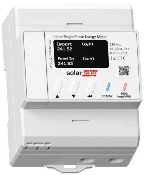 SolarEdge Inline-Energiezähler, 1-phasig (MTR-240-1PC1-DW-MW ...