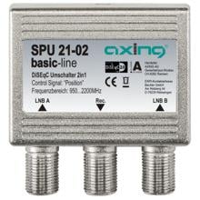 Axing SPU 21-02 DiSEqC-Umschalter Outdoor 2in1 DC-Durchlass Outdoor (SPU02102)