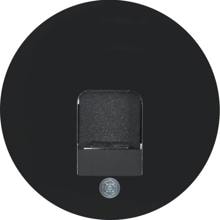 Berker 11702045 Zentralstück mit Staubschutzschieber, R.1/R.3, schwarz glänzend