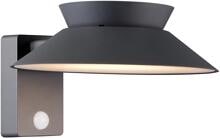 Nordlux Justina Solar Wandleuchte, LED, IP44, 5W, 400L, Metall, anthrazit (2418071050)