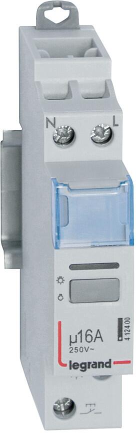 Legrand 412400 CX3 Fernschalter Elektronisch 16A, 1 Schließer, 230V