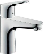 hansgrohe Focus Einhebel-Waschtischarmatur 100 CoolStart mit Zugstangen-Ablaufgarnitur, Messing, 5 l/min, Chrom, (31621000)