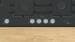 BoschPRS9A6H40 Serie 8 Gaskochfeld, 90 cm breit, Hartglas, TouchControl, FlameSelect, schwarz