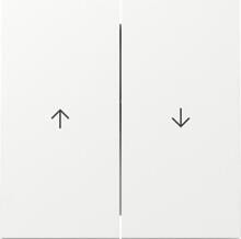 Gira 329470 Wippe mit Pfeilsymbol, 2fach, System 55, Reinweiß glänzend (lackiert)