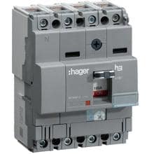 Hager HNA026H Leistungsschalter h3 x160 TM ADJ 4P4D N0-100% 25A 40kA CTC