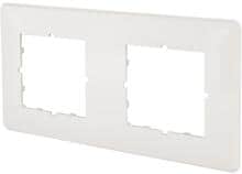 METZ CONNECT Abdeckplatte 80,5 x 151,5 mm 2-fach reinweiß, E-DAT C6 ( 820466-0102-I )