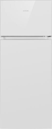 Bomann DT7318 Stand Kühl-Gefrierkombination, 55cm breit, 206 L, Automatische Abtauung, LED-Beleuchtung, weiß (773180)