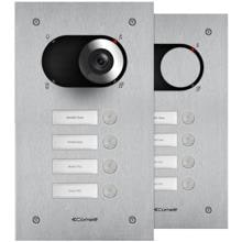 Comelit IX0104 Frontplatte Switch, 4 Teilnehmer, 1-reihig, V4A, SB2, 262,7x150x2,5 mm