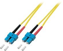 EFB-Elektronik LWL Patchkabel Duplex Jumper SC-SC 9/125µ, OS2, LSZH, gelb, 3.0mm, 10m (O2513.10)