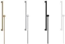 hansgrohe Unica Duschstange E Puro mit Easy Slide Duschkopfhalter und Isiflex Duschschlauch 160 cm, Brausestange aus Messing