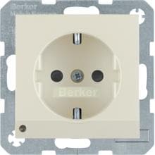 Berker 41098982 Steckdose SCHUKO mit LED-Orientierungslicht, S.1, weiß glänzend