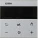 Gira 539426 System 3000 Raumtemperaturregler BT, System 55, Farbe Alu